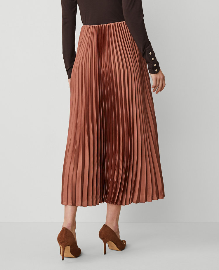 Petite Pleated Midi Skirt carousel Product Image 3