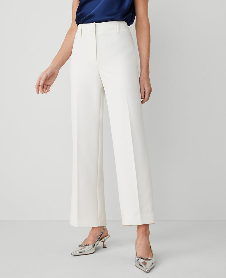 The Petite Straight Ankle Pant in Crepe