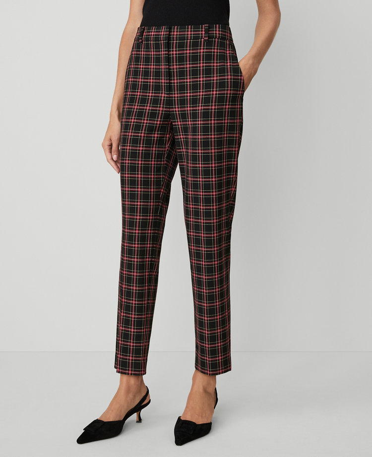 The Petite Eva Ankle Pant in Plaid