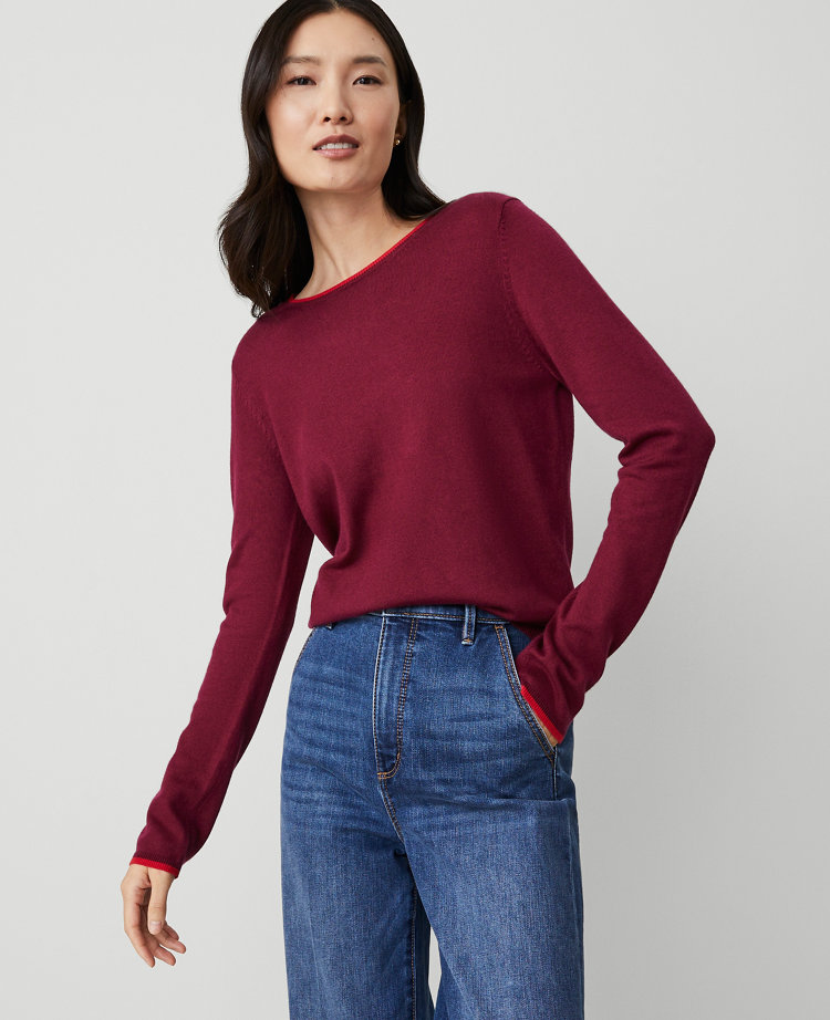 Ann taylor crew neck sweater sale