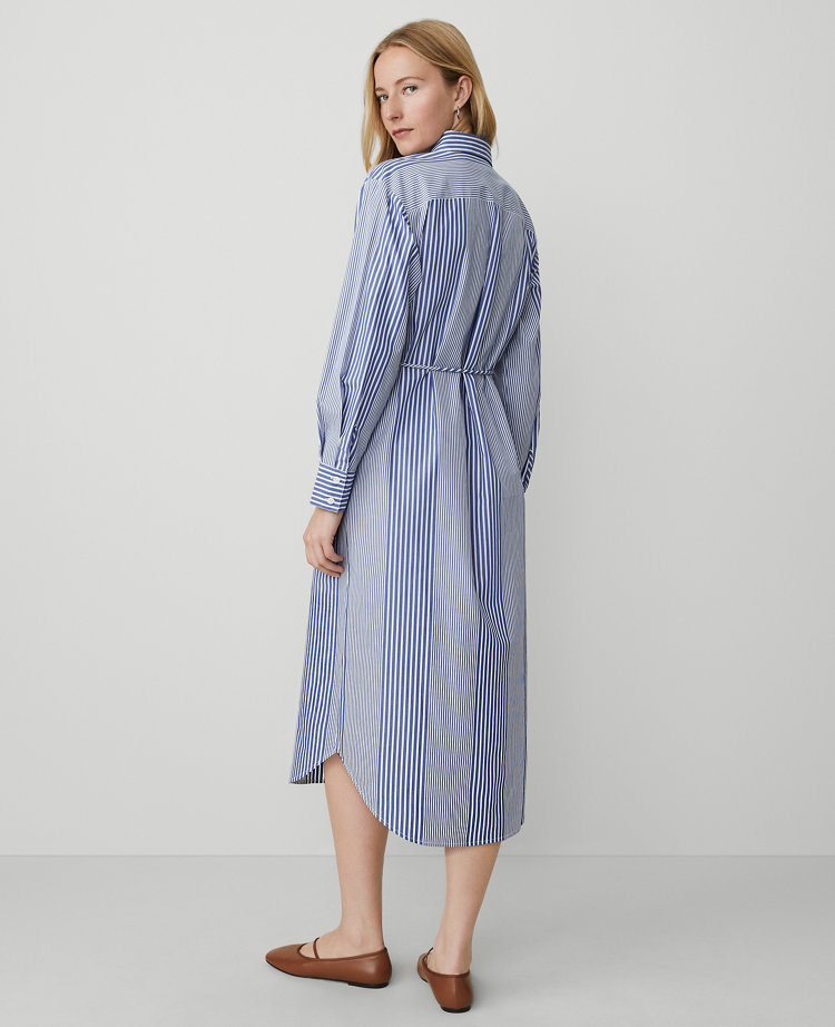 Weekend Collection Striped Midi Shirtdress