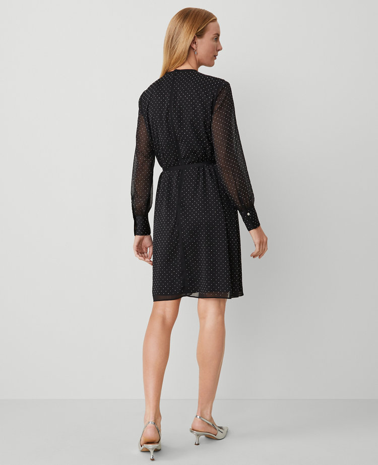 Petite Embellished Crew Neck Shift Dress