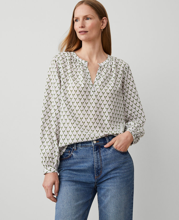 Petite Cotton Blend Popover