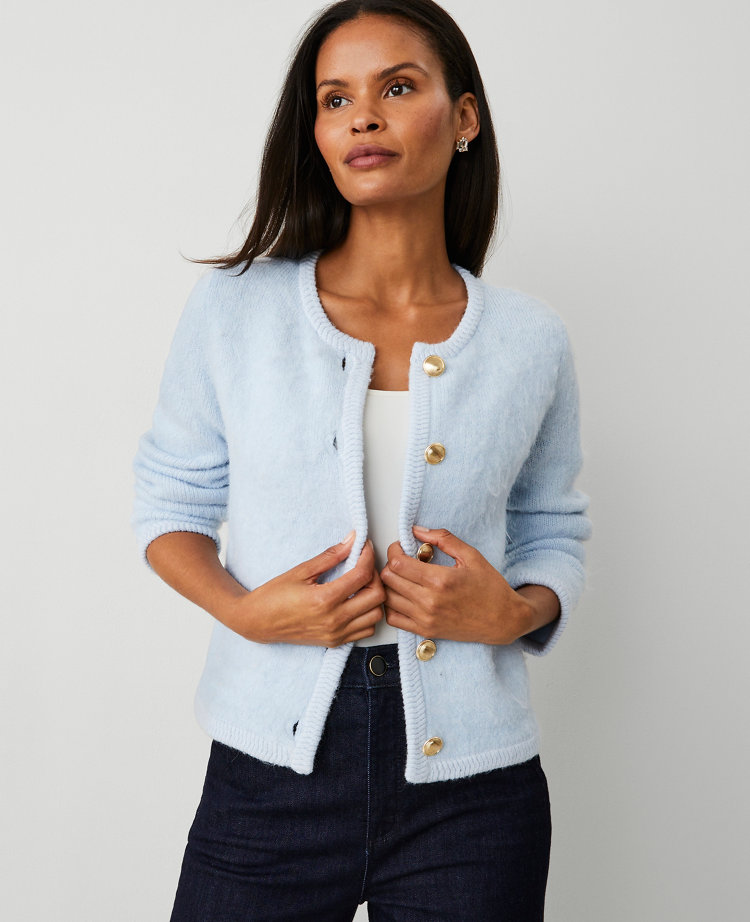 Ann taylor white jacket best sale