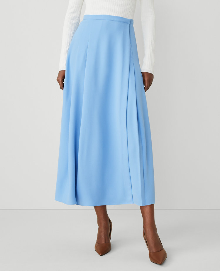 Pleated Wrap Midi Skirt carousel Product Image 2