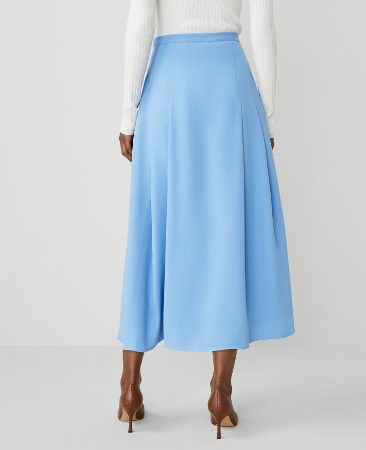 Pleated Wrap Midi Skirt carousel Product Image 3