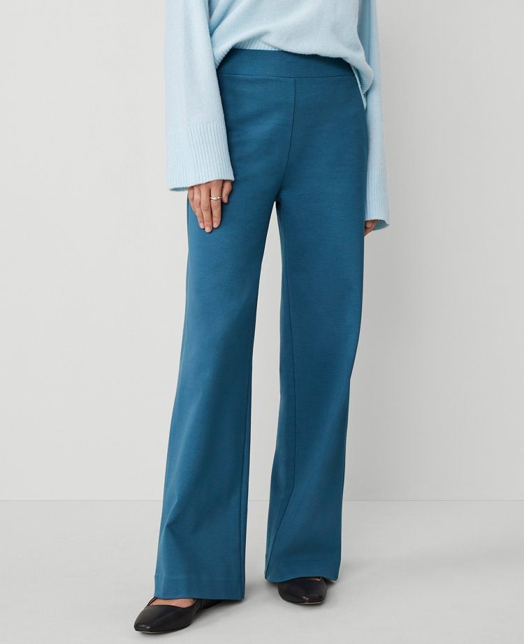 Petite Ponte Straight Leg Pant