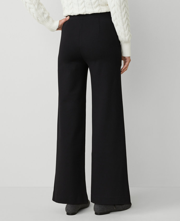 Petite Ponte Straight Leg Pant carousel Product Image 3