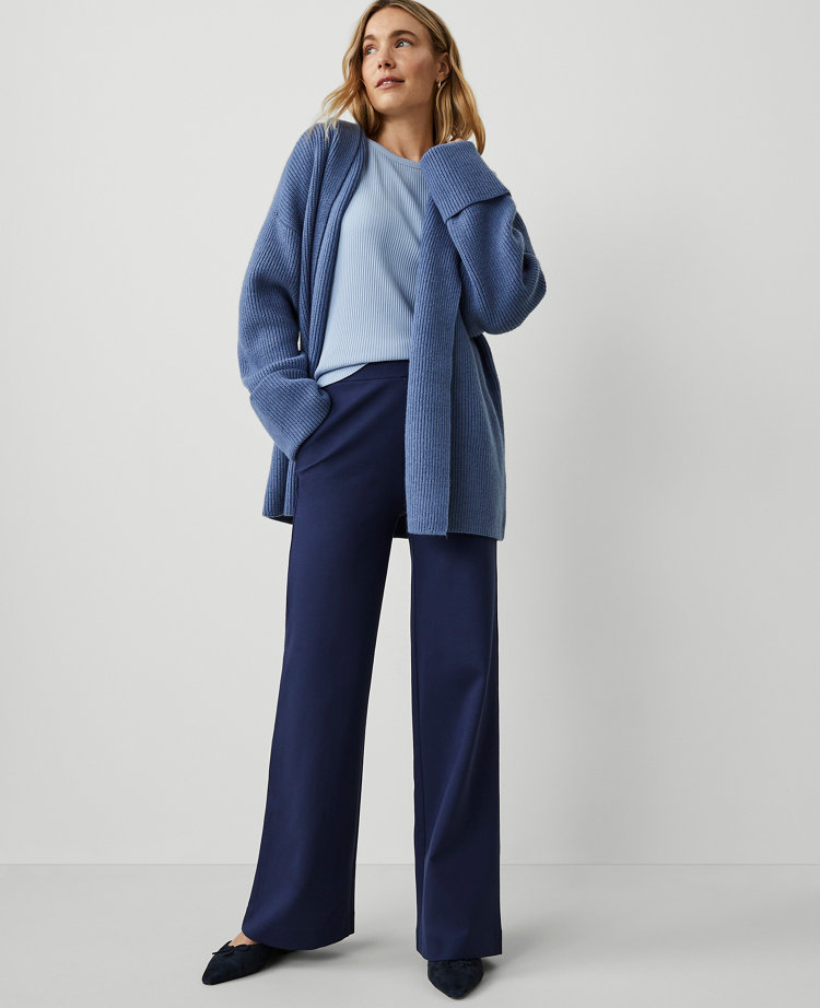 Petite Ponte Straight Leg Pant