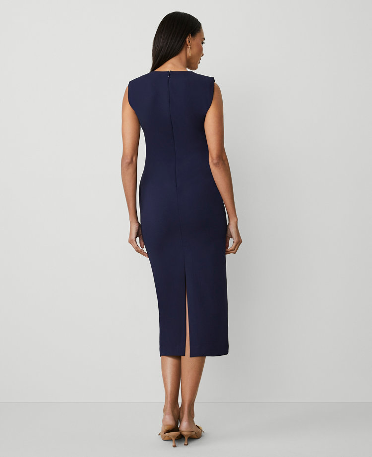 Cap Sleeve Sheath Midi Dress