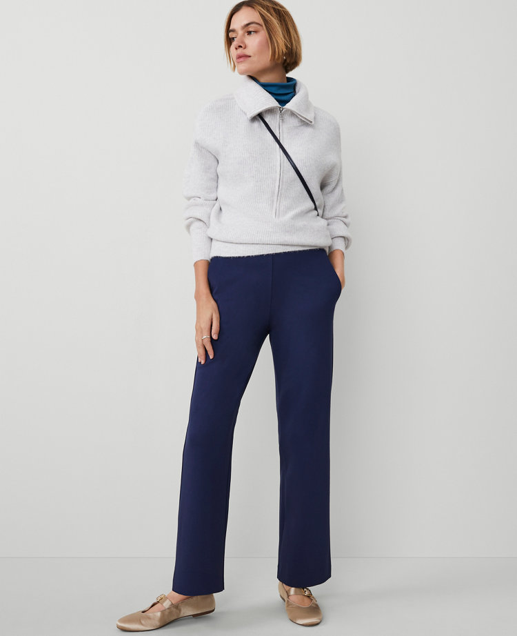 Petite Weekend Collection Ponte Pull On Pant