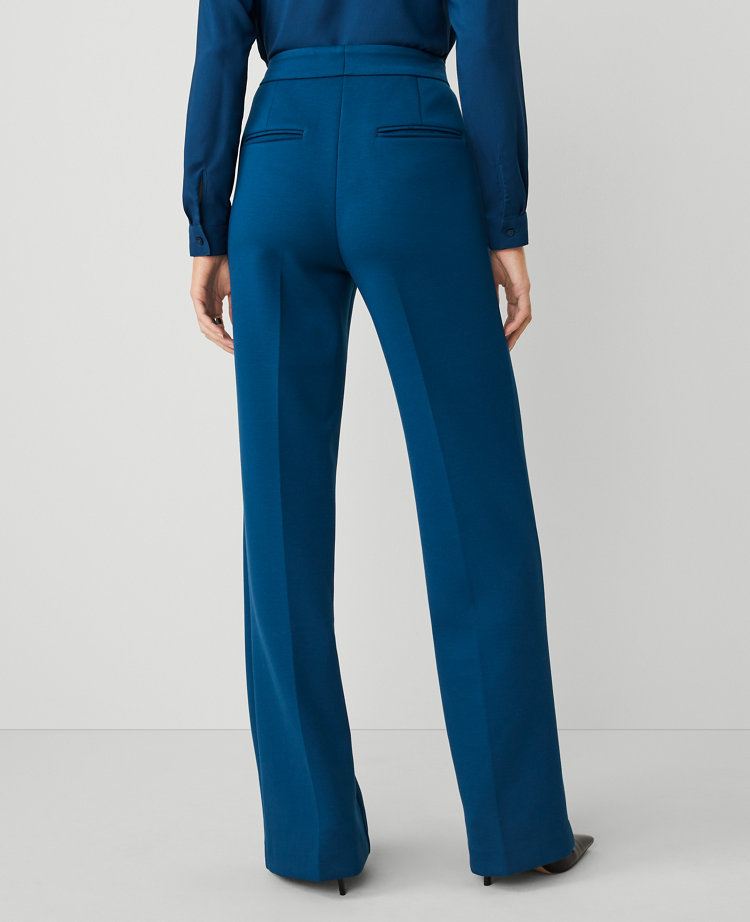 Ann Taylor The Petite Straight Leg Trouser Double Knit