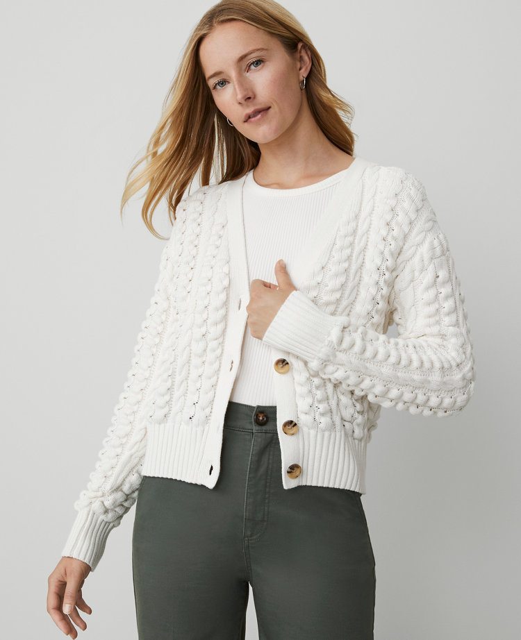 Weekend Collection Stitched V-Neck Cardigan