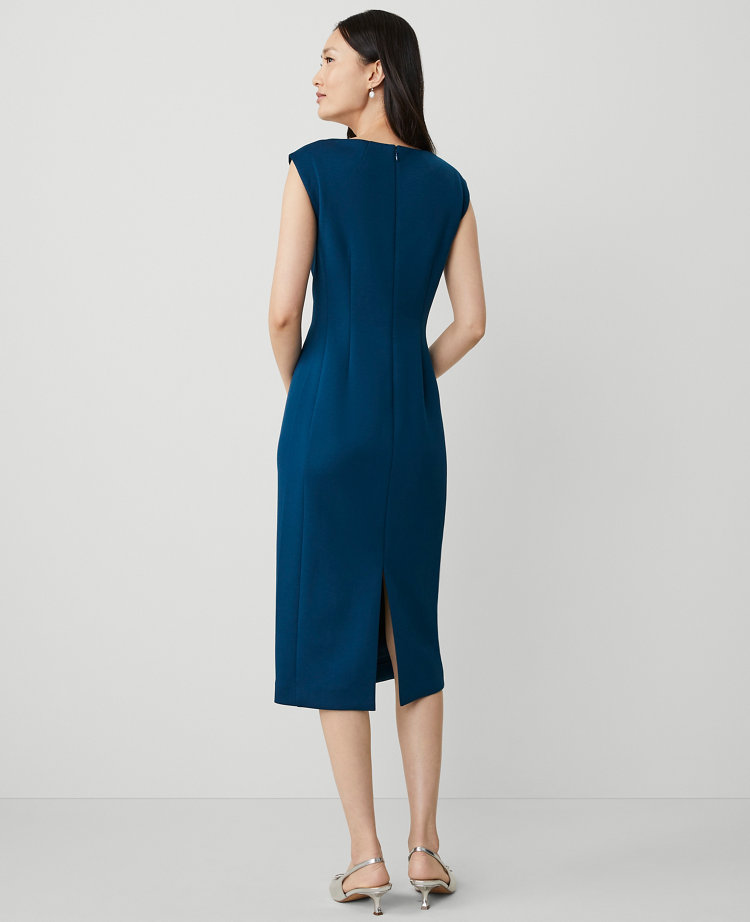 The Petite Cap Sleeve Sheath Dress in Double Knit