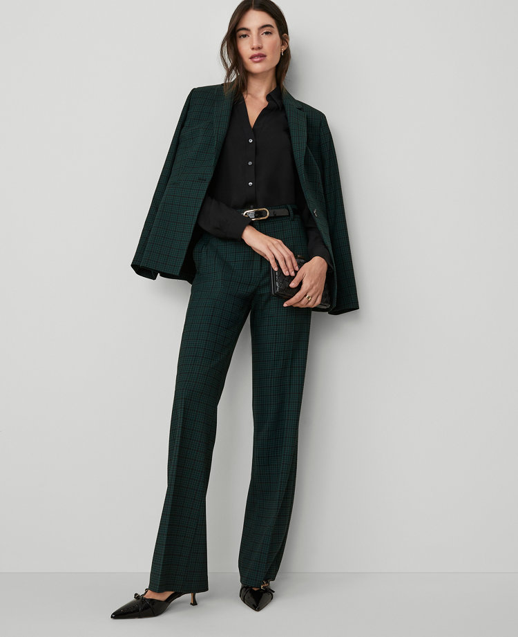 The Petite Plaid Trouser