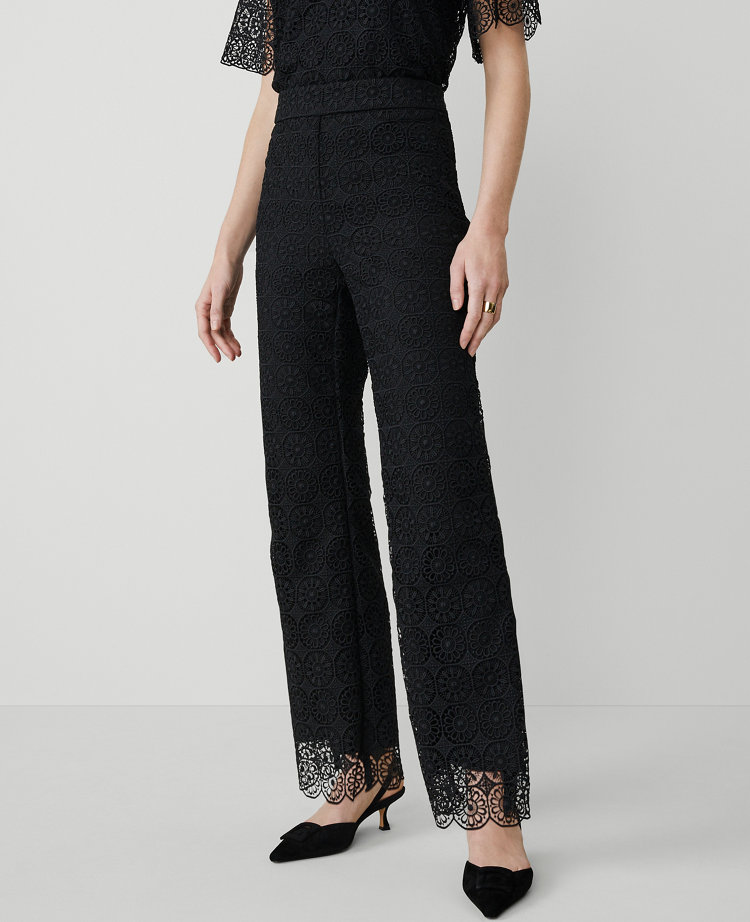 The Petite Flare Pant in Lace