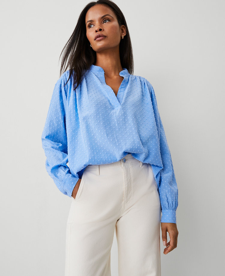 Clip V-Neck Blouson Popover carousel Product Image 2