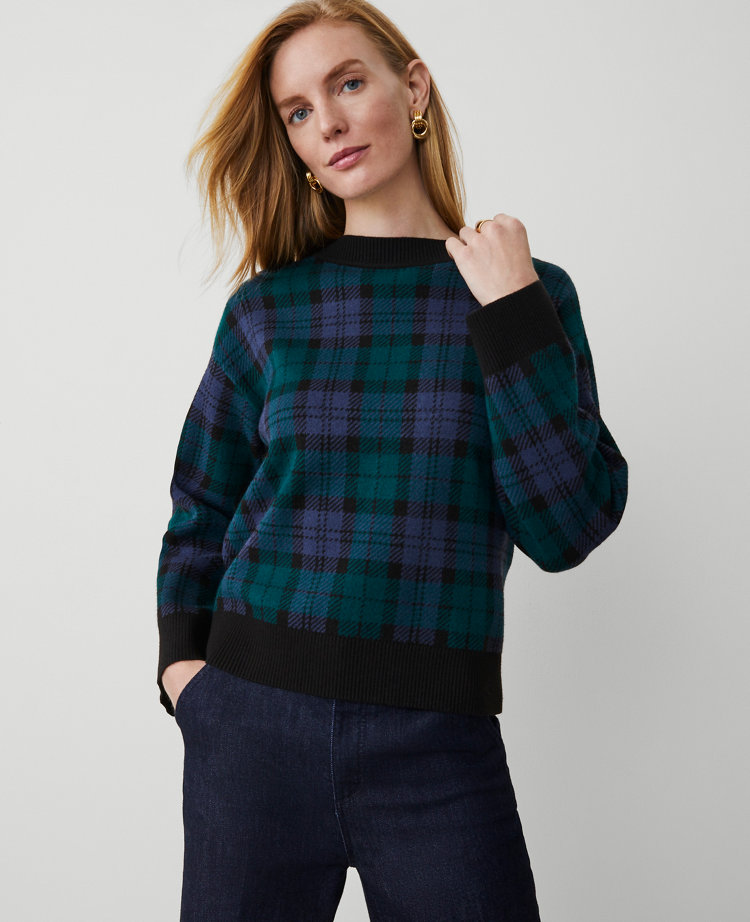 Petite Plaid Sweater