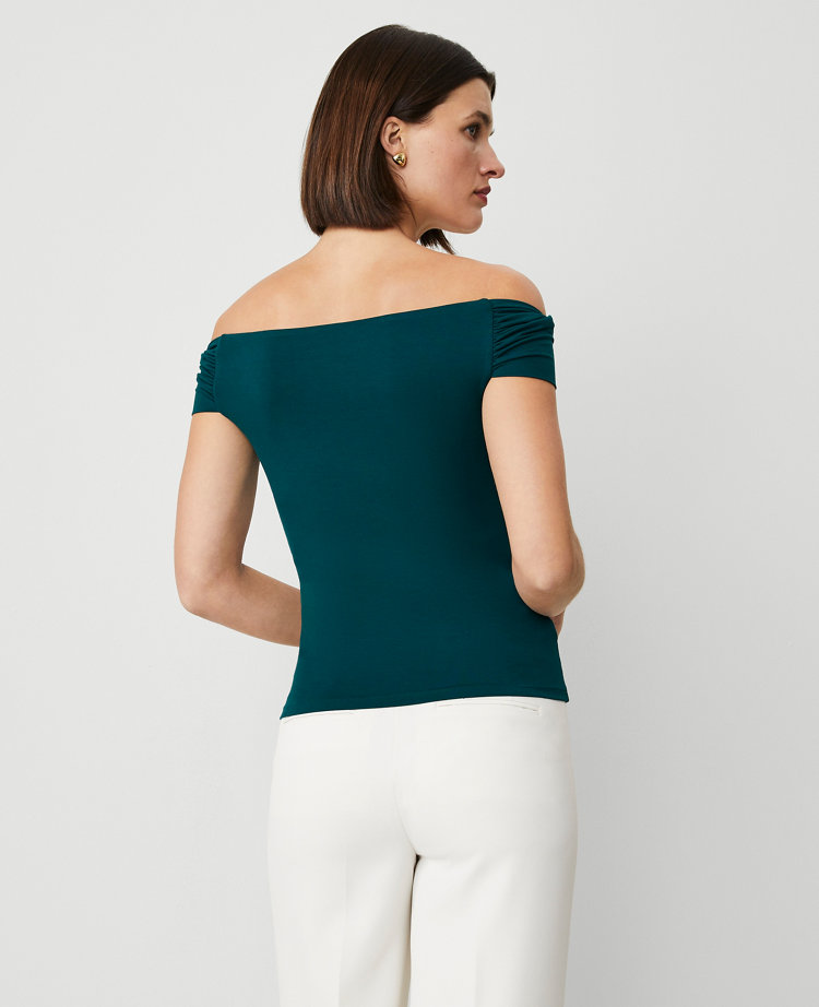 Petite Asymmetric One-Shoulder Top