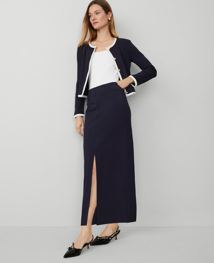 Ponte Pocket Maxi Skirt