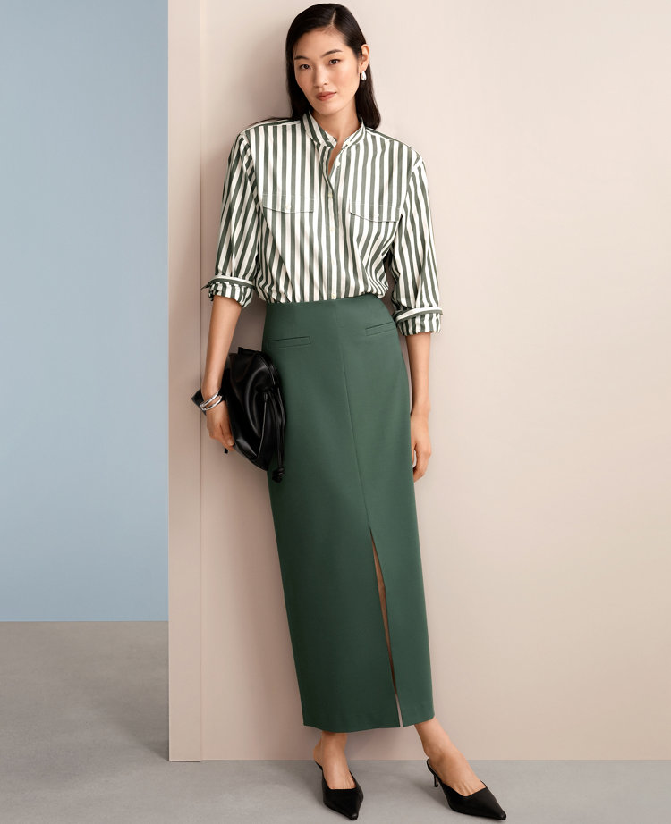 Ponte Pocket Maxi Skirt