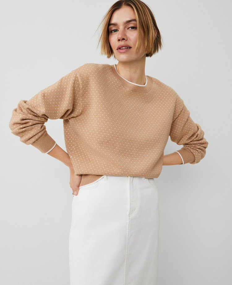 Weekend Collection Jacquard Wedge Sweater