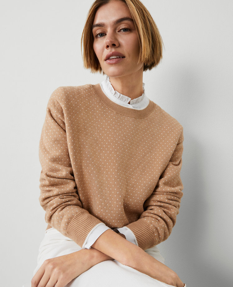 Weekend Collection Jacquard Wedge Sweater