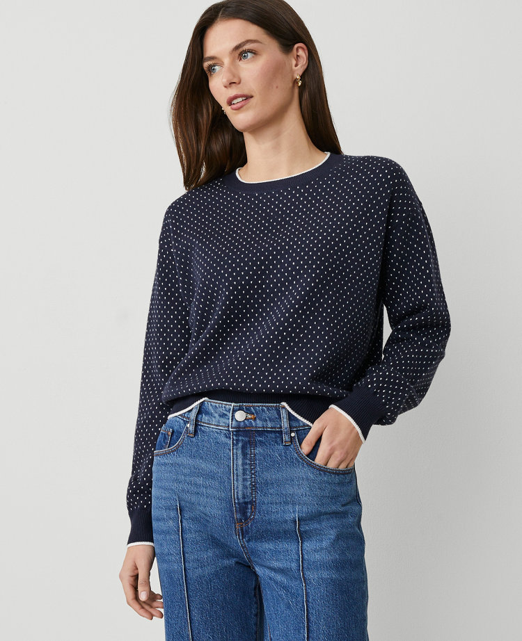 Jacquard Wedge Sweater