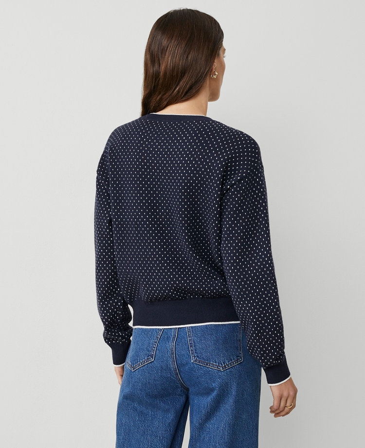 Jacquard Wedge Sweater