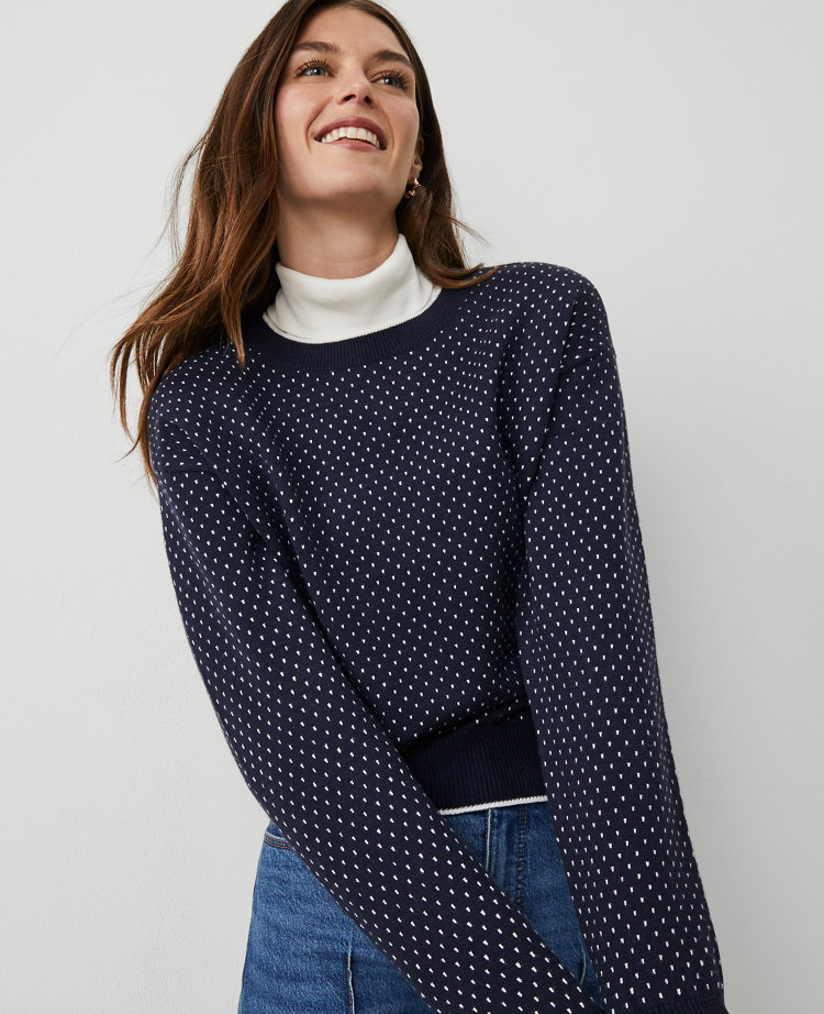 Weekend Collection Jacquard Wedge Sweater