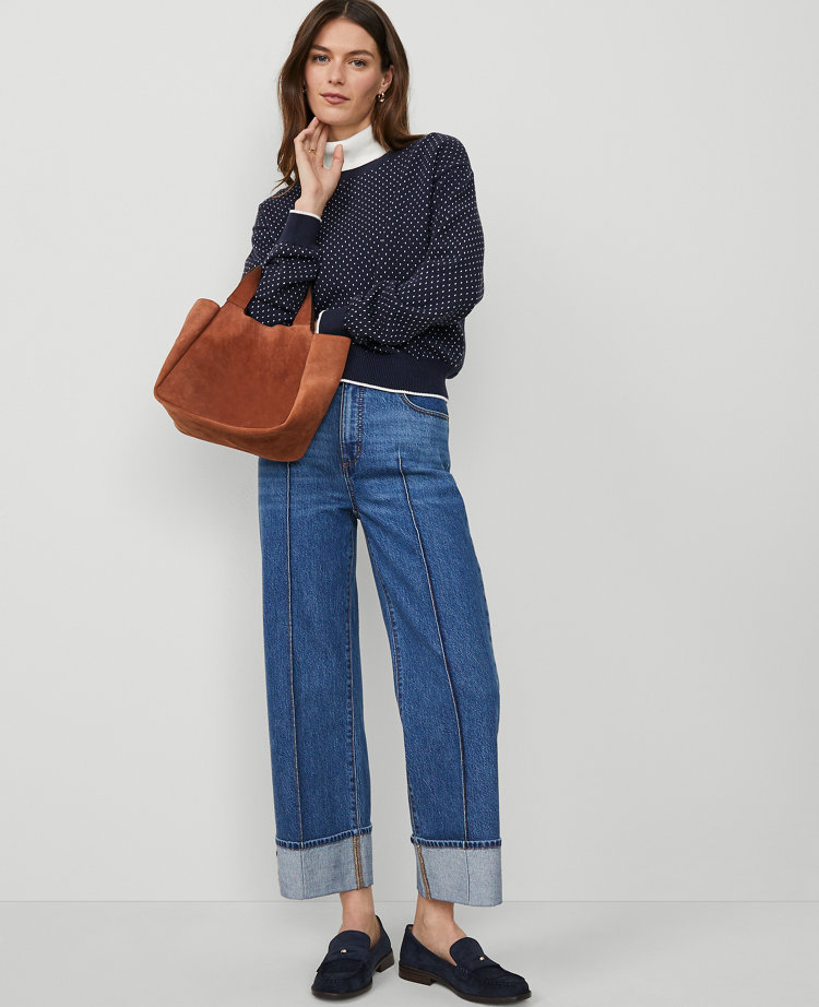 Weekend Collection Jacquard Wedge Sweater