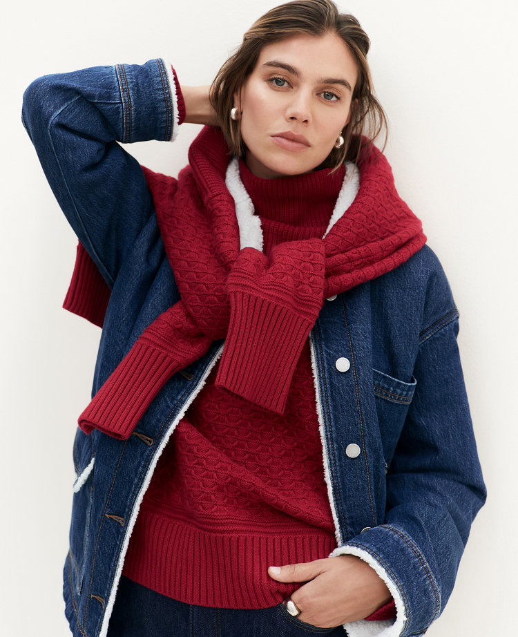 Petite Sherpa Lined Relaxed Carpenter Jacket