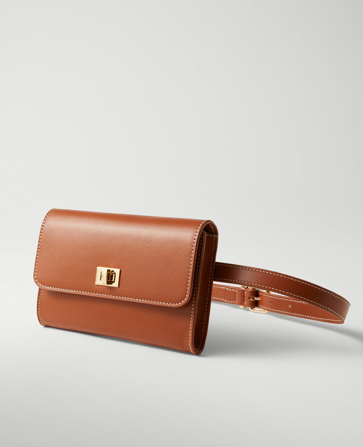 Buckle Leather Belt Bag