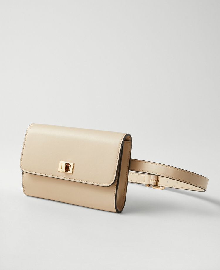 Weekend Collection Buckle Leather Belt Bag