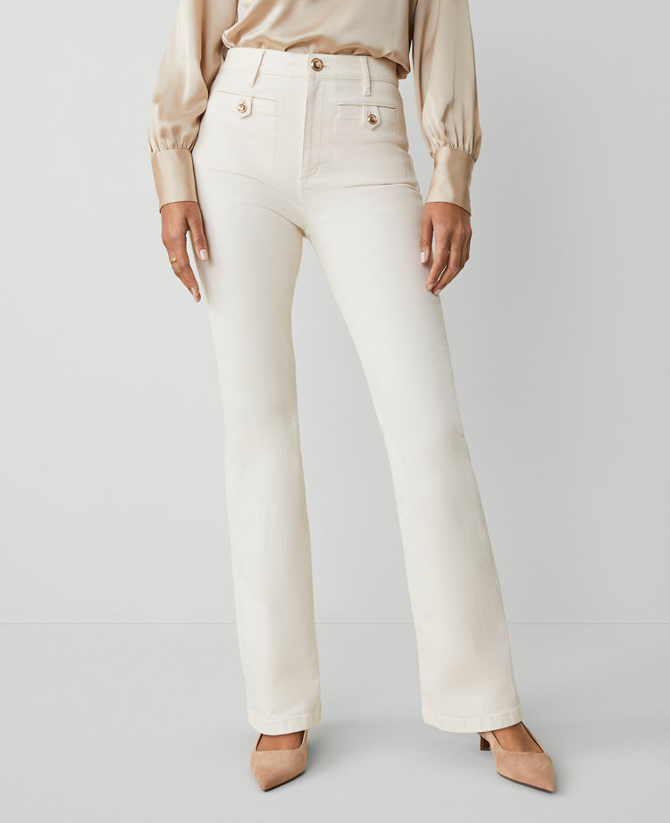 The Petite Tab Pocket Flare Jean