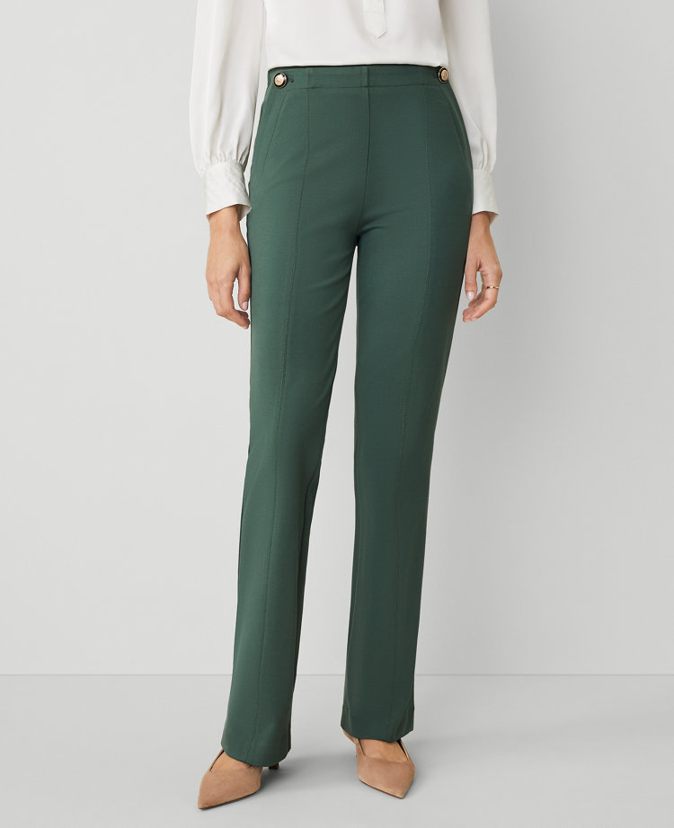 The Skinny Flare Trouser Pant in Ponte — Curvy Fit