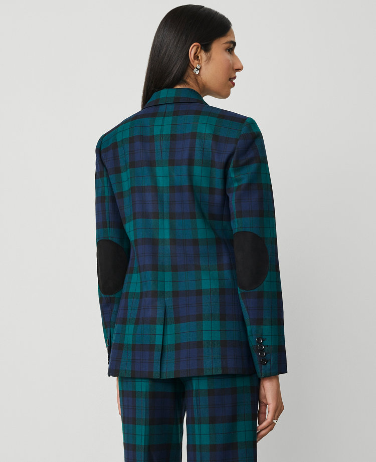 The Petite Greenwich Blazer in Tartan