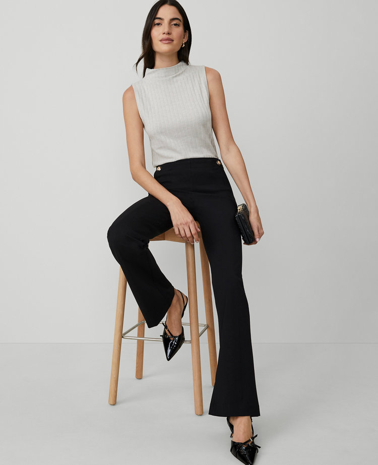 The Skinny Flare Trouser Pant in Ponte