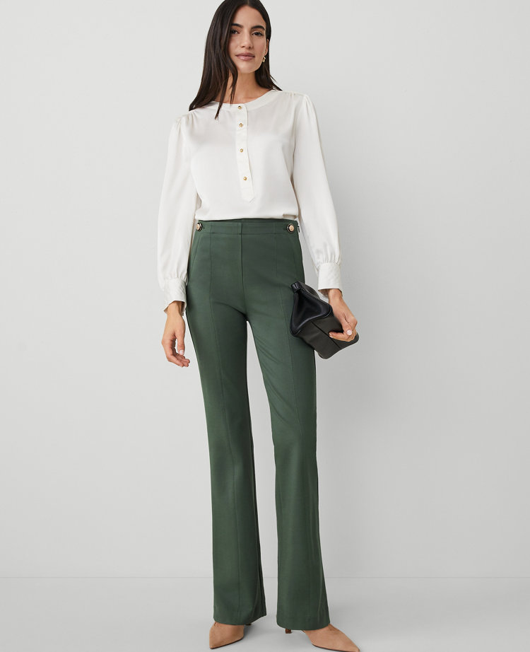 The Skinny Flare Trouser Pant in Ponte