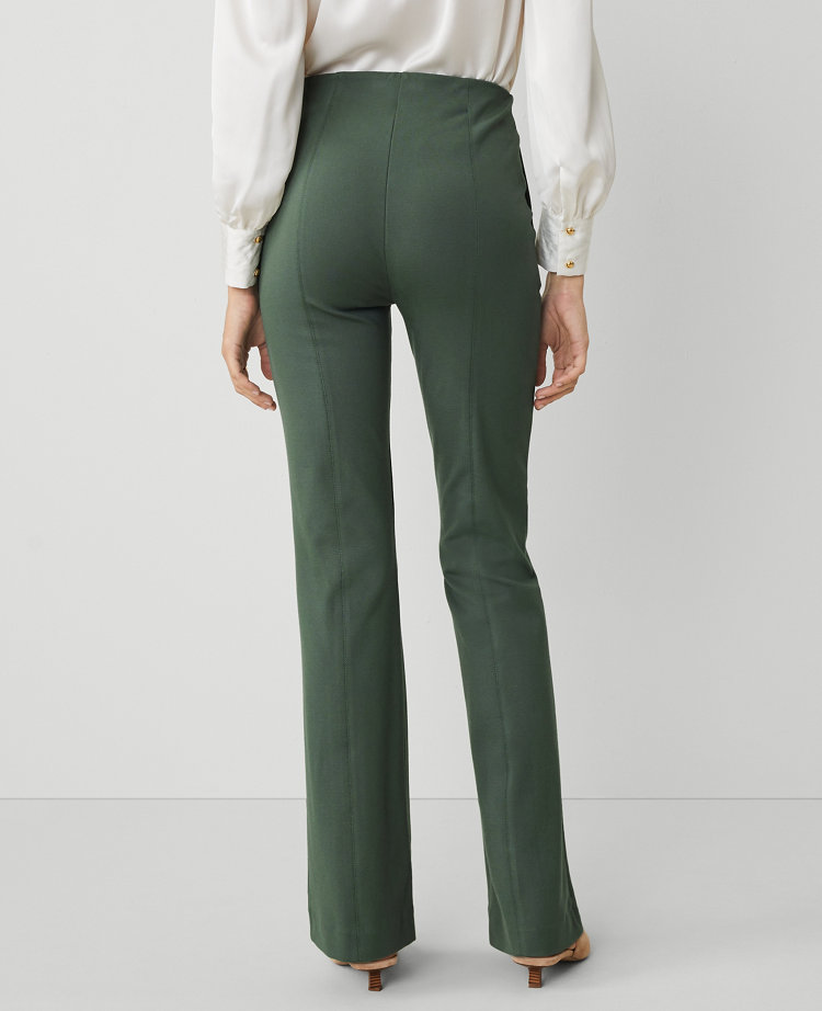 Ann Taylor The Skinny Flare Trouser Pant In Dried Cilantro
