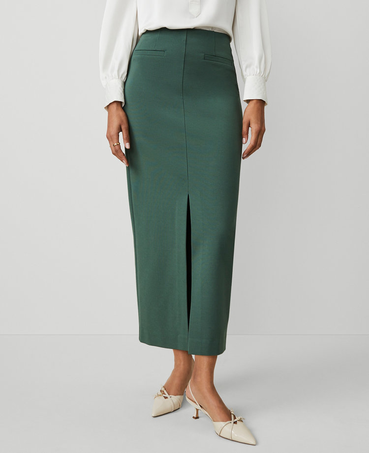 Petite Ponte Pocket Maxi Skirt