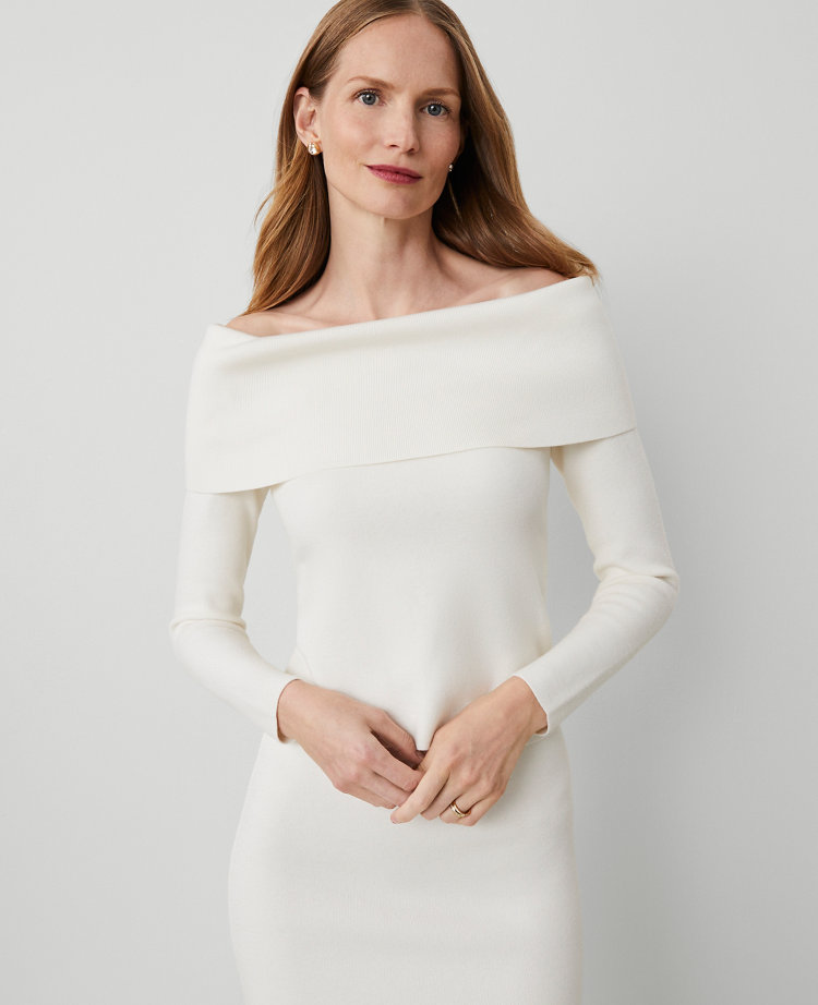 Petite Off-The-Shoulder Sweater