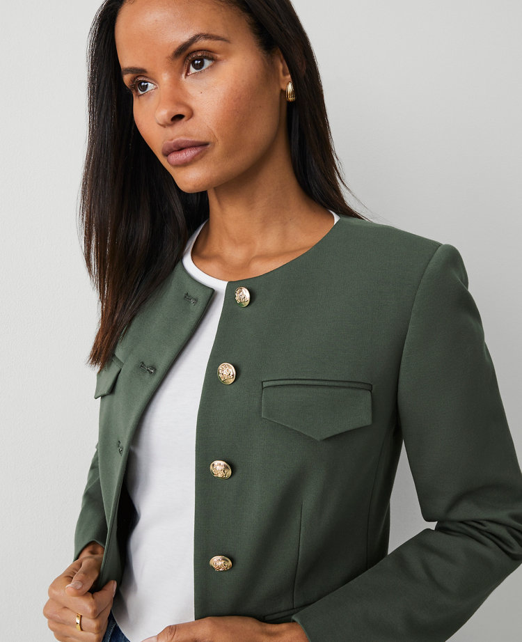 Petite Ponte Crew Neck Jacket