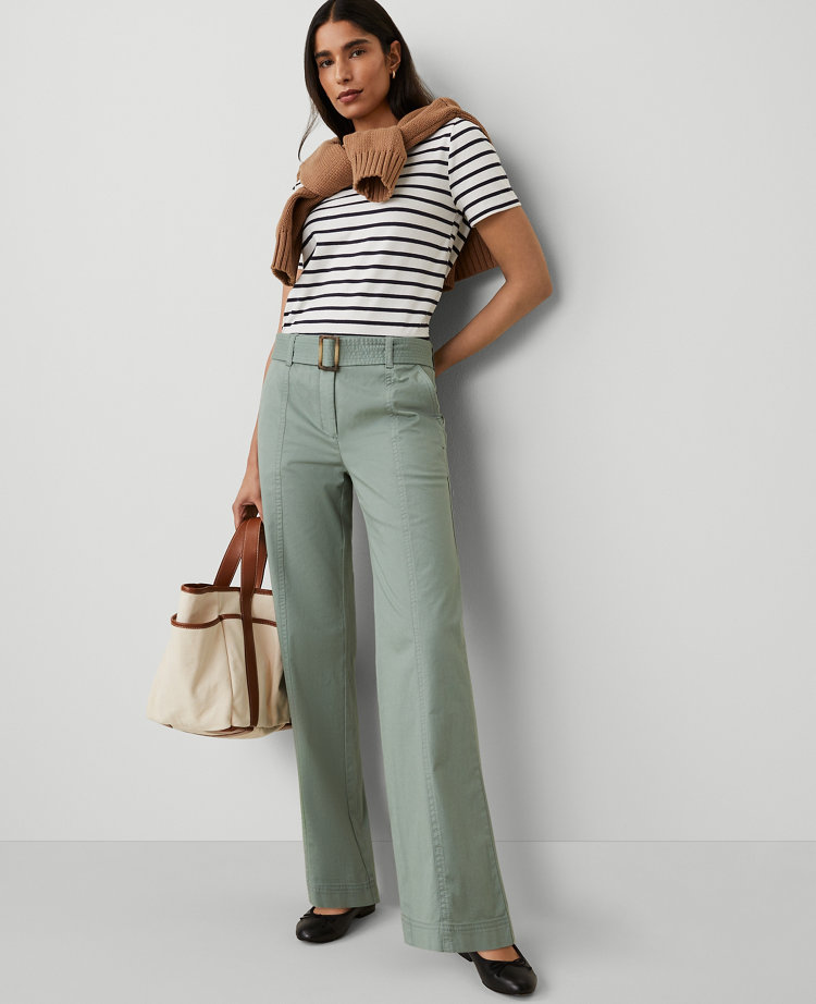 Weekend Collection Belted Utility Pant