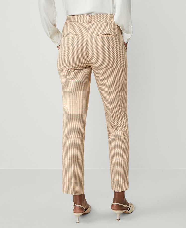 The Petite Eva Ankle Pant in Houndstooth