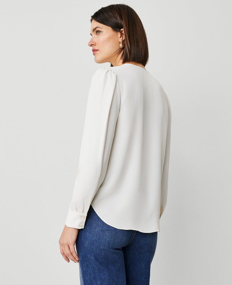 Petite Silky Wrap Popover