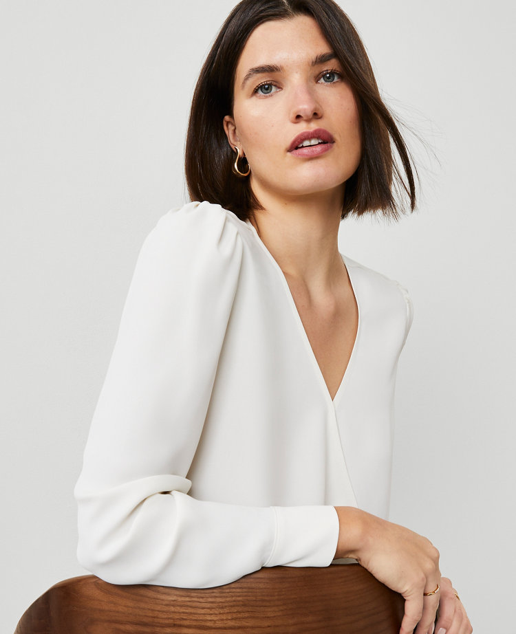 Petite Silky Wrap Popover