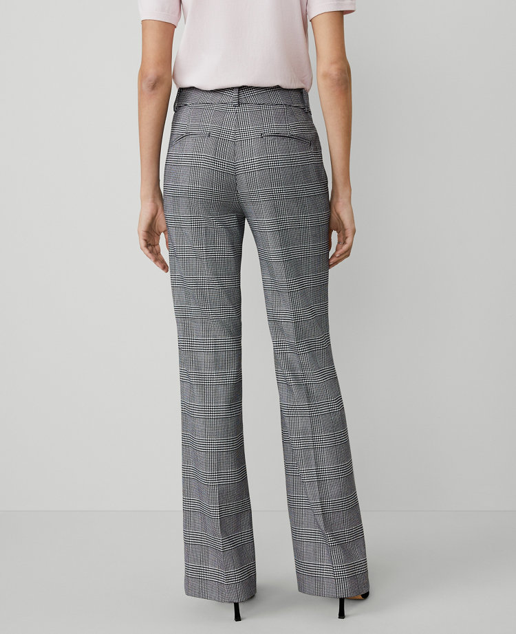 The Petite Jayne Trouser Pant in Houndstooth — Curvy Fit