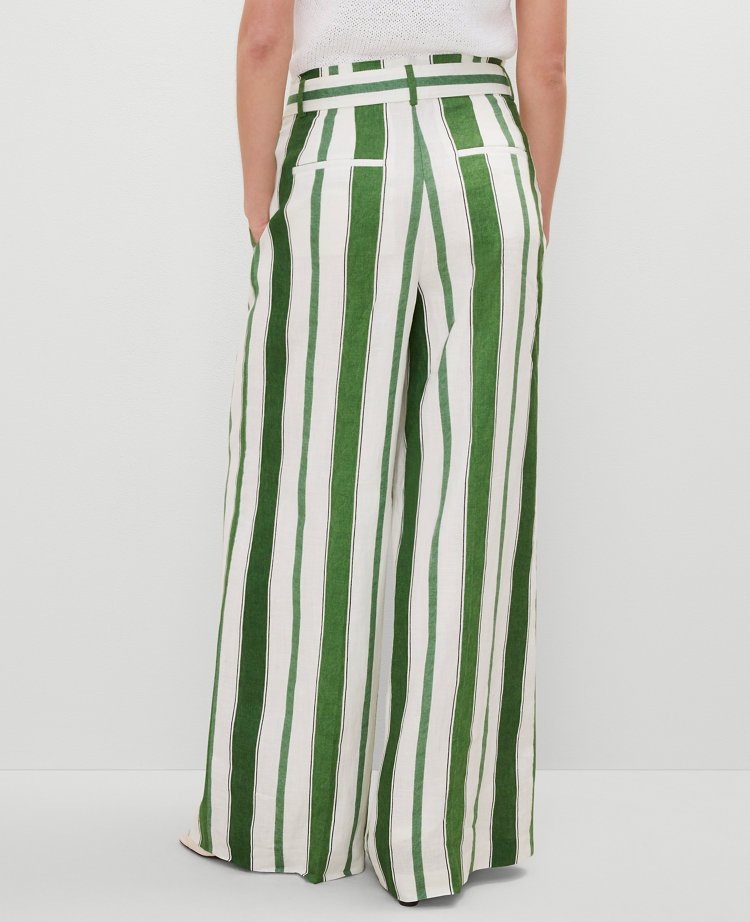 The Tie Waist Wide-Leg Pant in Linen