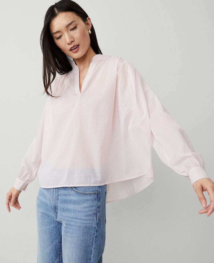 Tall V-Neck Blouson Popover carousel Product Image 3